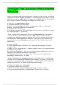Jane Eyre Test Questions With Complete Solutions