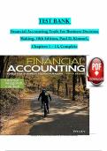Test Bank For Financial Accounting Tools For Business Decision Making&comma; 10th Edition&comma; Paul D&period; Kimmel&comma; Jerry J&period; Weygandt&comma; Complete Chapters 1 - 13&comma; Verified Latest Version