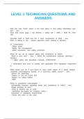 LEVEL 1 TECHNICIAN QUESTIONS AND ANSWERS&period;docx