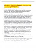 Bio 311C Buskirk&colon; Exam 3 Questions & Answers&lpar;RATED A&plus;&rpar;