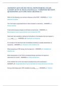 AWHONN ADVANCED FETAL MONITORING EXAM LATEST ACTUAL REAL EXAM &lpar;100&plus; VERIFIED REVIEW QUESTIONS 100&percnt; SOLVED&rpar; GRADED A&plus; 