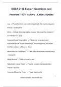 BUSA 2106 Exam 1 Questions and Answers 100&percnt; Solved &vert; Latest Update