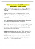 PSI Life&comma; Accident&comma; and Health Practice Exam questions with verified answers