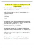 New York Life&comma; Accident&comma; and Health questions with verified answers