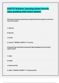 FedVTE Windows Operating System Security exam questions with correct answers
