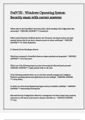 FedVTE - Windows Operating System Security exam with correct answers&period;