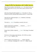 Omega Psi Phi Test Questions with Verified Answers