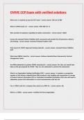 CMMC CCP Exam with verified solutions