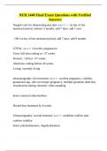 NUR 2440 Final Exam Questions with Verified Answers&period;