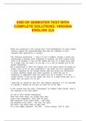 END OF SEMESTER TEST WITH COMPLETE SOLUTIONS&period;