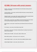 ICE BIBL 104 exam with correct answers