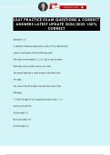 LSAT PRACTICE EXAM QUESTIONS & CORRECT ANSWERS LATEST UPDATE 2024&sol;2025 100&percnt;  CORRECT