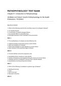 Gould&rsquo;s Pathophysiology for the Health Professions 7th Edition VanMeter Hubert Test Bank Complete Chapters 1&ndash;28 Study Guide 2026
