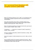 Cat 1 proctored Exam Questions with complete solutions&period;