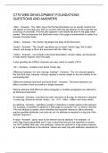 C779 WEB DEVELOPMENT FOUNDATIONS  QUESTIONS AND ANSWERS