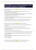 IAED EMD Course Exam Questions and Complete Solutions Graded A&plus;