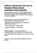 Auburn University Survey of Popular Music Exam questions and answers&period;