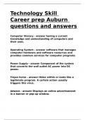 Technology Skill Career prep Auburn questions and answers
