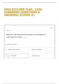 WGU D223 RED FLAG - CASE SCENARIOS &lpar;QUESTIONS & ANSWERS&rpar; SCORED A&plus;