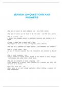 SERVER 100 QUESTIONS AND ANSWERS
