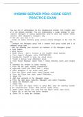 HYBRID SERVER PRO&colon; CORE CERT&period; PRACTICE EXAM