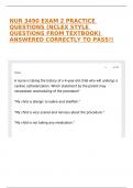 NUR 3490 EXAM 2 PRACTICE QUESTIONS &lpar;NCLEX STYLE QUESTIONS FROM TEXTBOOK&rpar; ANSWERED CORRECTLY TO PASS&excl;&excl;