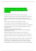 PLTW Biomedical Sciences EOC assessment Exam Questions and Answers