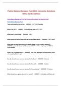 Publix Bakery Manager Test With Complete Solutions 100&percnt; Verified &lpar;New&rpar;