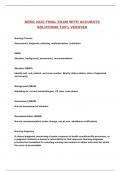 NRSG 2220 FINAL EXAM WITH ACCURATE SOLUTIONS 100&percnt; VERIFIED