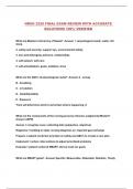 NRSG 2220 FINAL EXAM REVIEW WITH ACCURATE SOLUTIONS 100&percnt; VERIFIED