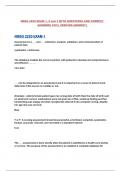 NRSG 2220 EXAM 1&comma; 2 and 3 WITH QUESTIONS AND CORRECT ANSWERS 100&percnt; VERIFIED &lpar;NEWEST&rpar; 