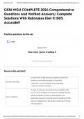 C836 WGU COMPLETE 2024 Comprehensive Questions And Verified Answers&sol; Complete Solutions With Rationales &vert;Get It 100&percnt; Accurate&excl;&excl;