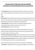 Pathophysiology D115 WGU Study Guide Exam 2024&sol;2025  with Questions and Verified Rationalized Answers Guaranteed Pass