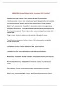 NRSG 2220 Exam 1 Study Guide Overview 100&percnt; Verified