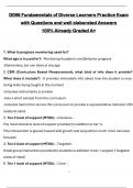 Package deal for 2025&sol;2026 D096 Fundamentals of Diverse Learners Practice Exam with Questions and well elaborated Answers 100&percnt; Already Graded A 