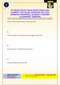 FIT BCBA MOCK EXAM QUESTIONS AND  CORRECT DETAILED ANSWERS 2025-2026  &lpar;VERIFIED ANSWERS&rpar; &vert;&vert;ALREADY GRADED  A&plus;&vert;&vert;NEWEST VERSION