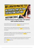 NLN Pax Science Practice Tests&sol; 161 Quizzes with Certified Solutions&period; 