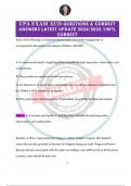 CPA EXAM AUD QUESTIONS & CORRECT ANSWERS LATEST UPDATE 2024&sol;2025 100&percnt;  CORRECT