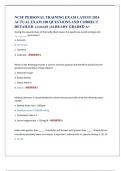 NCSF PERSONAL TRAINING EXAM LATEST 2024  ACTUAL EXAM 100 QUESTIONS AND CORRECT  DETAILED ANSWERS &vert;ALREADY GRADED A&plus;  