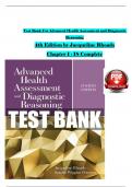 Test Bank For Advanced Health Assessment and Diagnostic Reasoning&comma; 4th Edition by Jacqueline Rhoads&comma;&lpar;2025&sol;2026&rpar; All Chapters 1 - 18&comma; Verified Newest Version