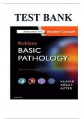 Test Bank for Robbins Basic Pathology 10th Edition by Vinay Kumar&comma; Abul K&period; Abba & Jon C&period; Aster 9780323353175 Chapter 1-24 &vert; Complete Guide A&plus;
