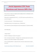 Aerial Apparatus CDC Exam Questions and Answers 100&percnt; Pass