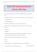 Aerial CDC Exam Questions and Answers 100&percnt; Pass