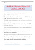 Aerial CDC Exam Questions and Answers 100&percnt; Pass