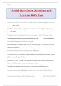 Aerial State Exam Questions and Answers 100&percnt; Pass
