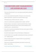 CDC 2W171 EDIT CODE 7 EXAM QUESTIONS AND ANSWERS 100&percnt; PASS