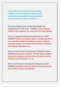 APHR CERTIFICATION EXAM 2024&sol;2025 NEWEST VERSION&excl;&excl; ACTUAL COMPLETE 100 REAL EXAM  QUESTIONS AND CORRECT DETAILED ANSWERS  WITH RATIONALES&vert;ALREADY GRADED A&plus;