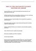 BMGT 301 FINAL UMD EXAM WITH ACCURATE SOLUTIONS 100&percnt; VERIFIED