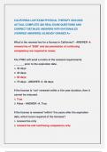 CALIFORNIA LAW EXAM PHYSICAL THERAPY 2024&sol;2025  ACTUAL COMPLETE 300 REAL EXAM QUESTIONS AND  CORRECT DETAILED ANSWERS WITH RATIONALES  &lpar;VERIFIED ANSWERS&rpar; &vert;ALREADY GRADED A&plus;