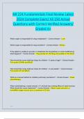 NR 224 Fundamentals Final Review Latest  2024 Complete Exam&sol; All 250 Actual  Questions with Correct Verified Answers&sol;  Graded A&plus;